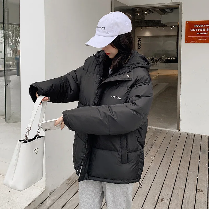 Winter Down Cotton Thickened Coat 2022 New Foreign Style Loose Thickened Coat Student Bread After The Cotton Coat Women's Tide