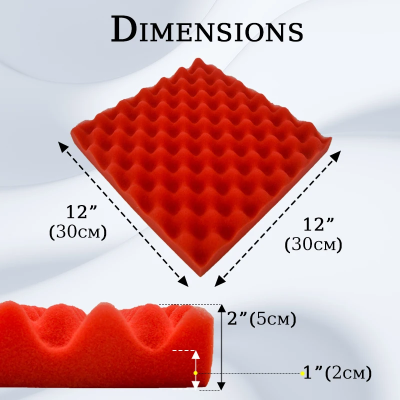 Акустические пенопластовые панели TOUO домашние звукопоглощающие декоративные из