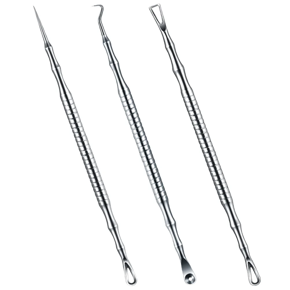 

3 Pcs Pimple Tools Blackhead Supply Household Tools Blackhead Accessory Pro Tools Household Blackhead Tool Stainless Steel