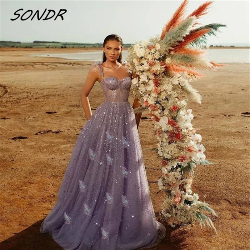 

Luxury Party Summer Women Purple Ball Gown Dress Sexy Evening Slip Long Dress