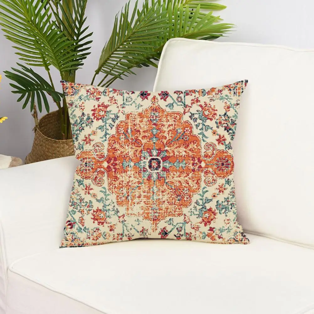 

Smooth Comfortable Pillowcase Boho Style Throw Pillow Cover Soft Cushion Case for Couch Sofa Bed Decoration High-quality Fabric