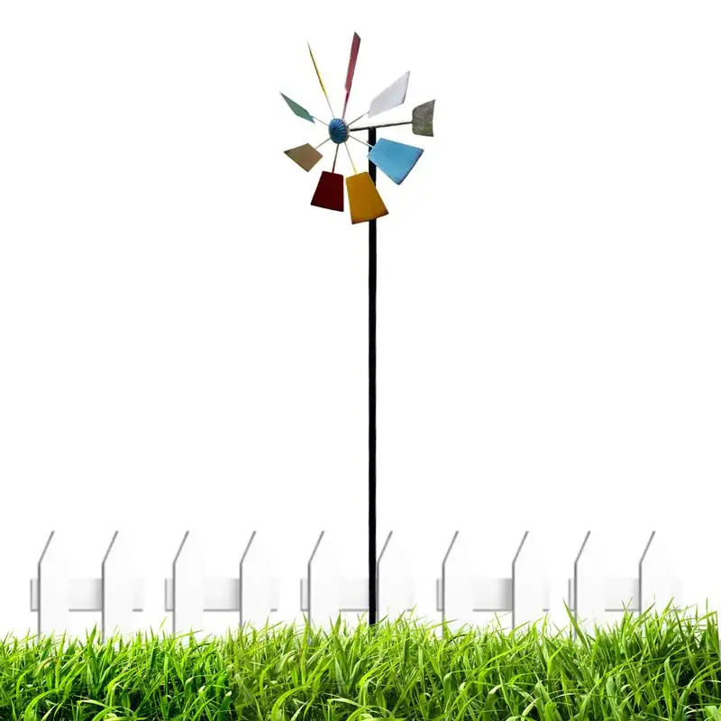 

Garden Windmill 360 Swivel Outdoor Wind Sculpture Outdoor Art Colourful Windmill For Yard Patio Outdoor Decoration