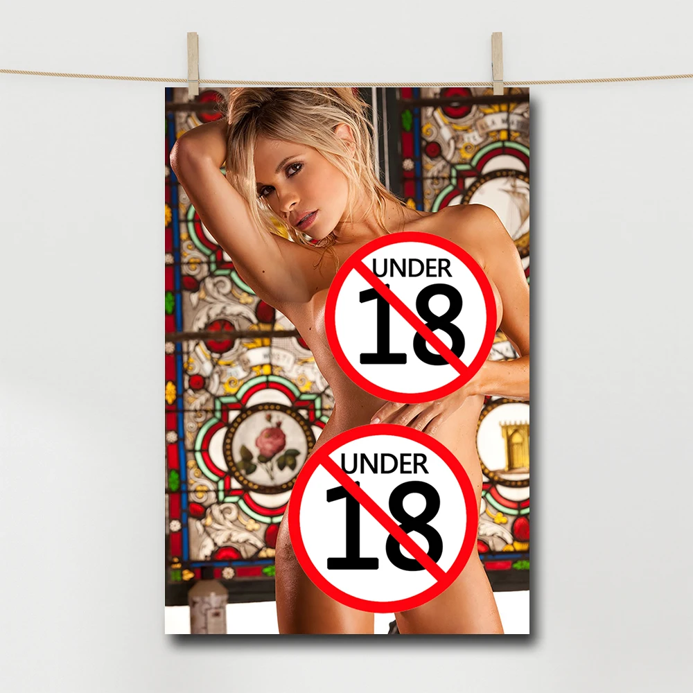 Художественный постер с изображением красивой женщины и блондинки без рамки