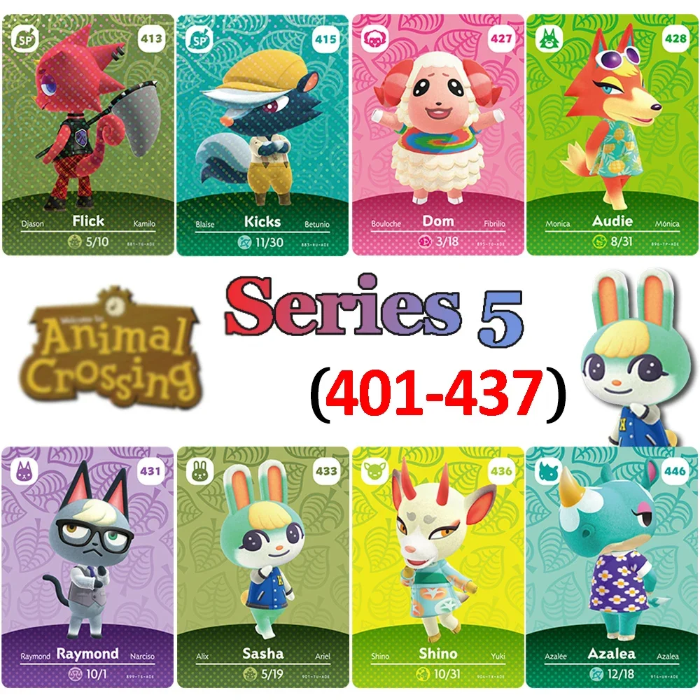 Коллекционные Карты Игры Animal Crossing 37 Шт. 401-437