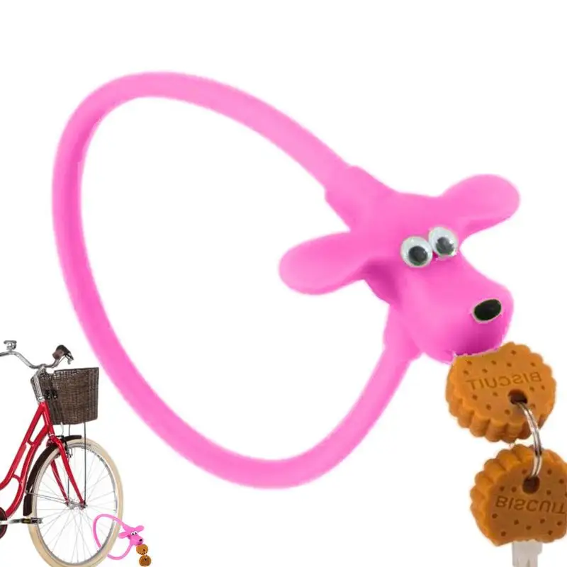 

Lock For Bike Cartoon Ebike Lock Silicone Cute Dog Electric Scooter Lock Bike Locks For Electric Folding Road Bikes Scooter