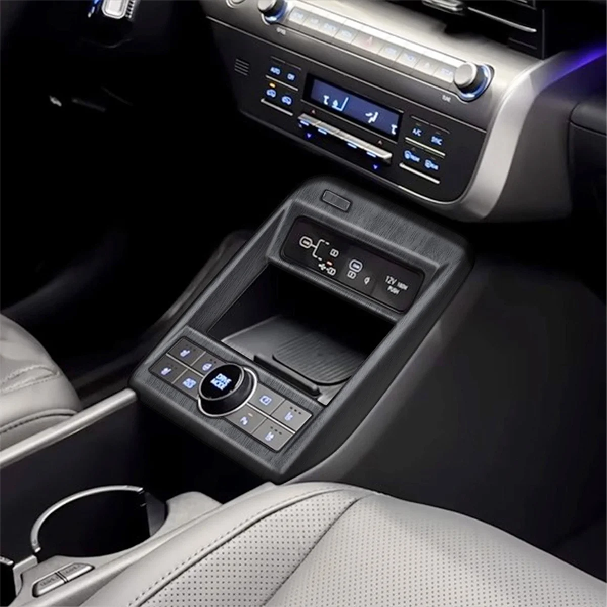 Обшивка панели привода центральной консоли для Hyundai KONA 2024 + аксессуары интерьера