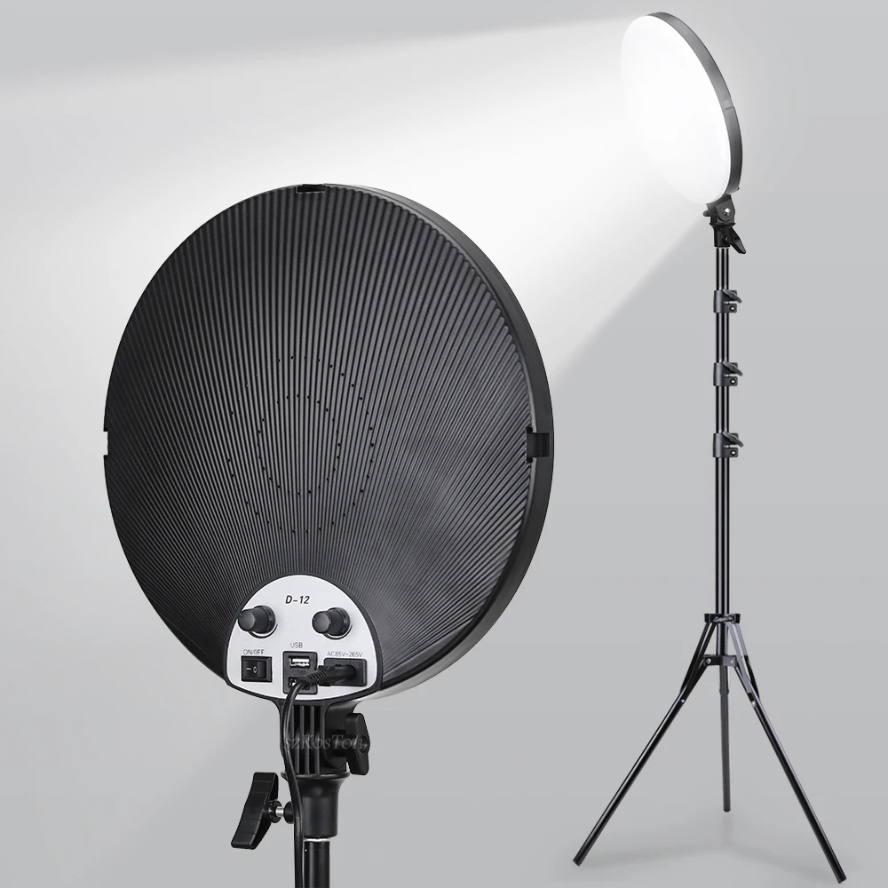 LED Photo Studio Panel Light Kit Photography Lamp Dimmable With Phone Holder For YouTube Game Studio Photography Video Shooting