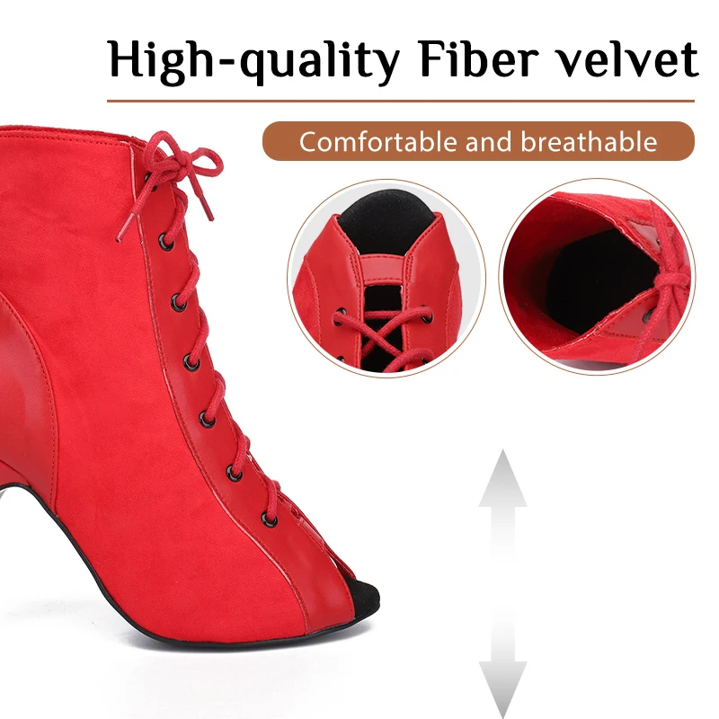 Hipposeus Dance-Shoes Women Girls Latin Ladies Modern Ballroom Dance Shoes Tango High Quality Suede Dancing Shoes Professional