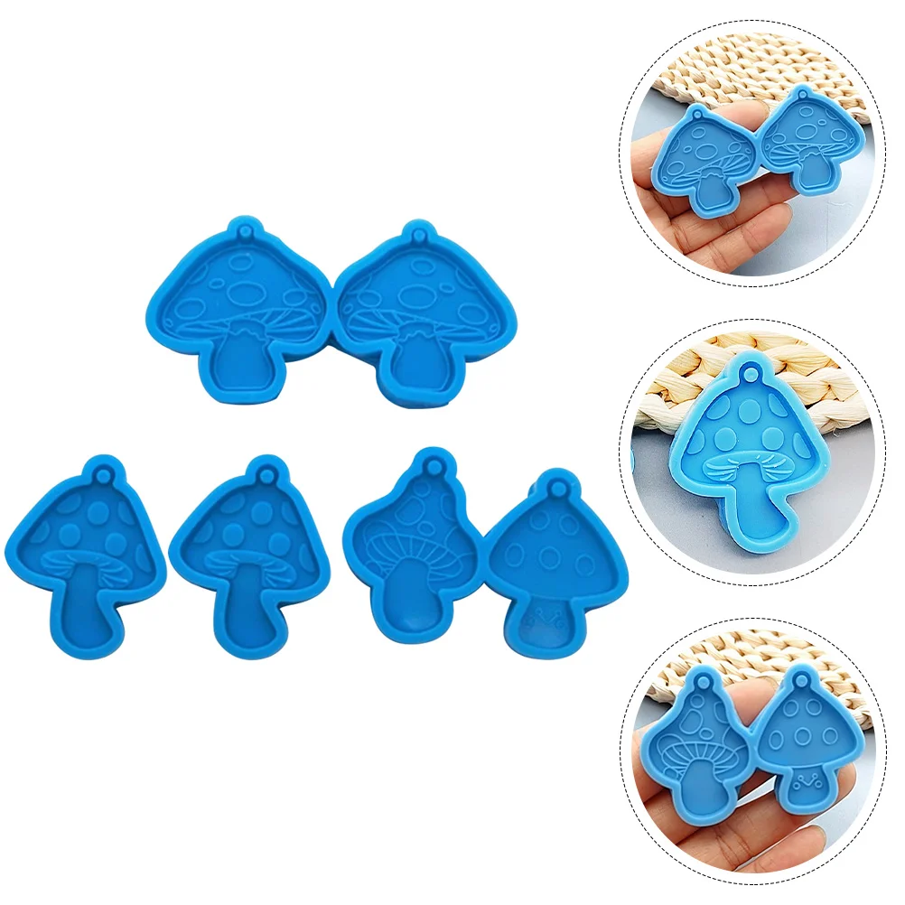 

Mold Silicone Diy Mould Earring Molds Making Mushrooms Jewelry Candy Pendant Chocolate Fondant Mushroom Keychain Trinket Crystal