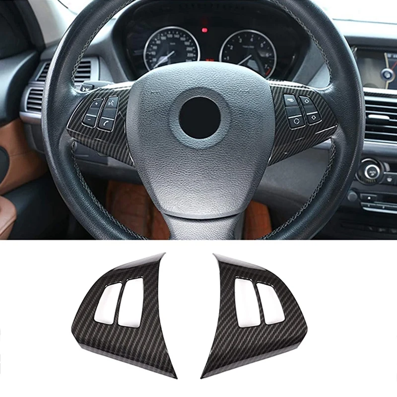 Панель переключателя рулевого колеса в стиле автомобиля из углеродного волокна