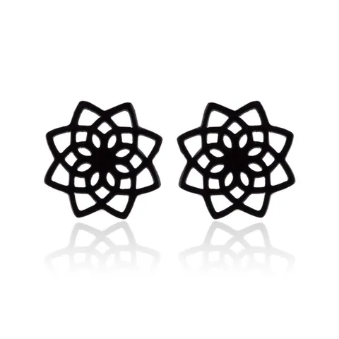 Серьги-гвоздики Yago золотого цвета из нержавеющей стали