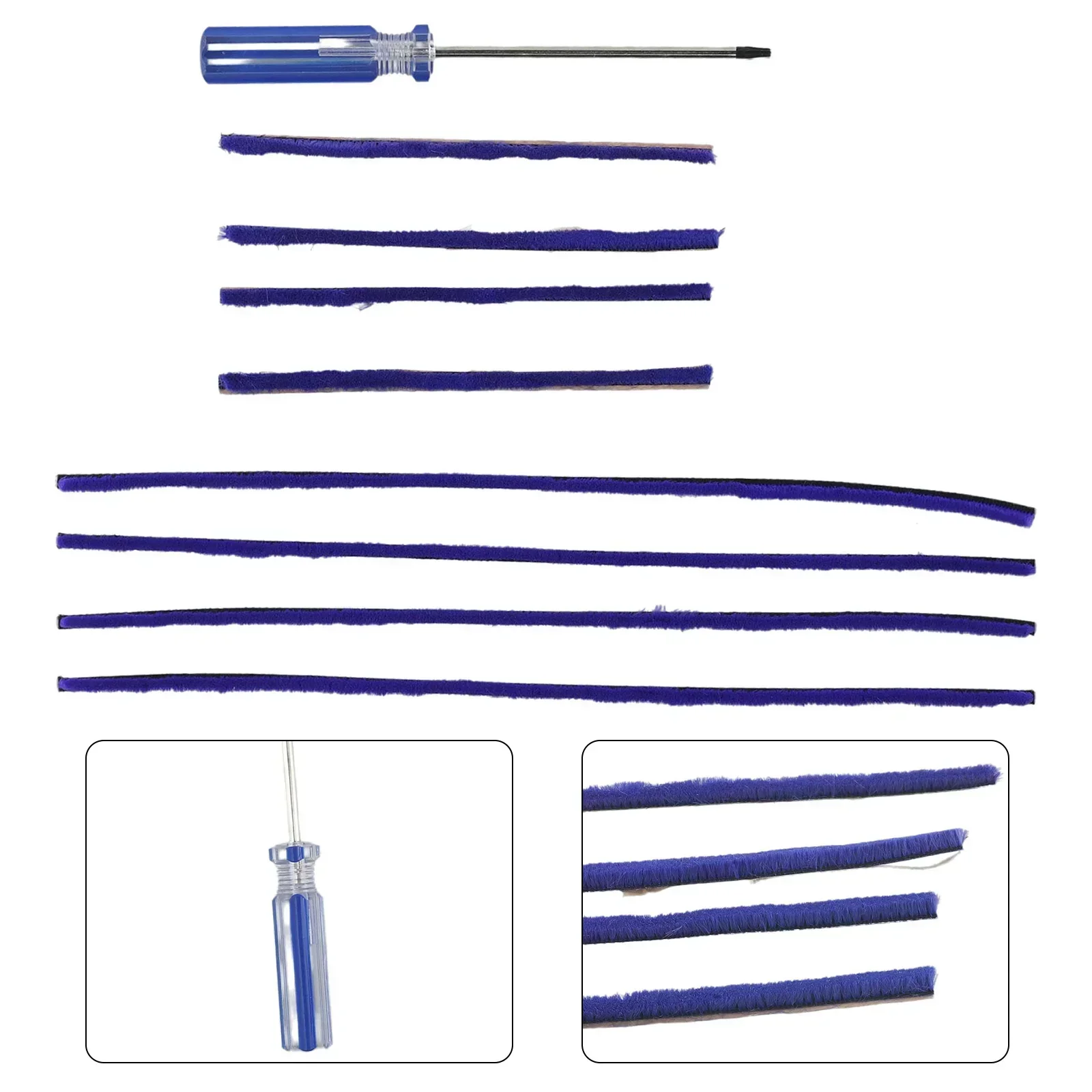 Набор мягких плюшевых полосок для пылесоса 8 шт./комплект сменные детали