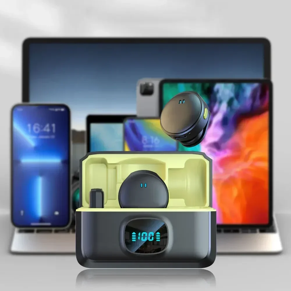 НОВЫЙ магнитный беспроводной петличный микрофон с шумоподавлением для записи