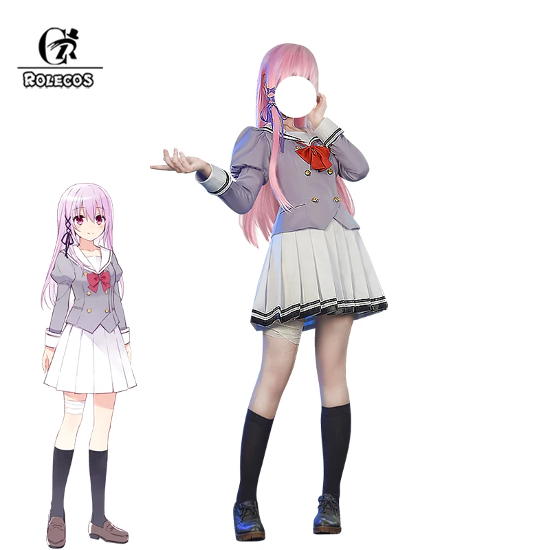 

ROLECOS Anime Engage Kiss Kisara Cosplay Costume Kisara School Uniform Women Halloween Party Outfit JK Uniform Full Set
