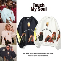 kanye west jesus is king album limited high street style religious portrait spring and autumn foam tide brand pullover