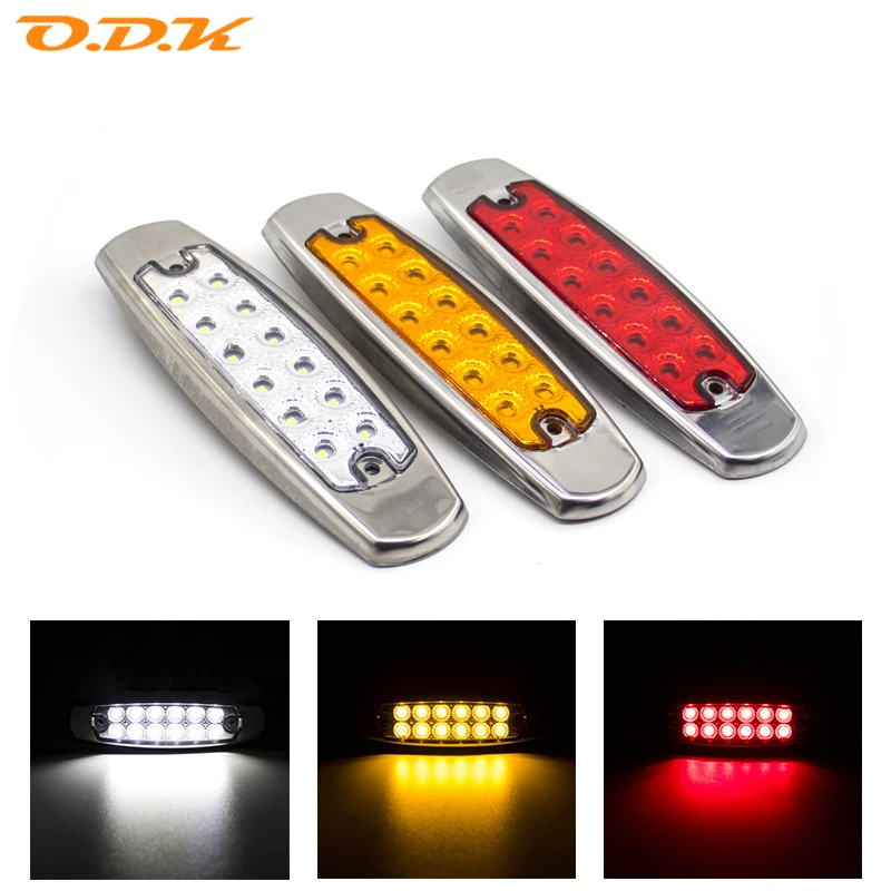6/10 шт. 12 светодиодных габаритных огней для автомобилей и грузовиков