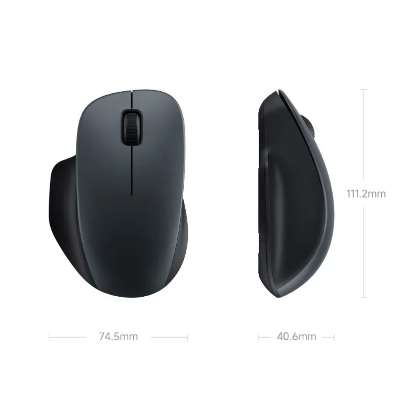 Беспроводная мышь Xiaomi Comfort Edition, USB-приемник 2,4 ГГц, высокоточный сенсор, портативная, бесшумная, для MacOS и Android (art.: 3920db3fe70e7) - 3920db3fe70e7