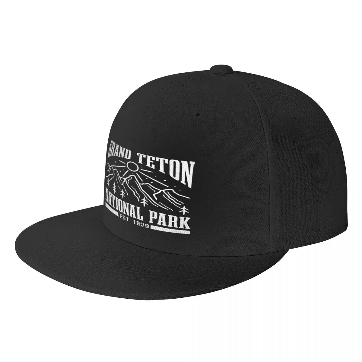 

Шляпа с плоским покрытием Grand Teton National Park Wyoming, бейсболка, индивидуальная унисекс, подходит для ежедневного хорошего подарка