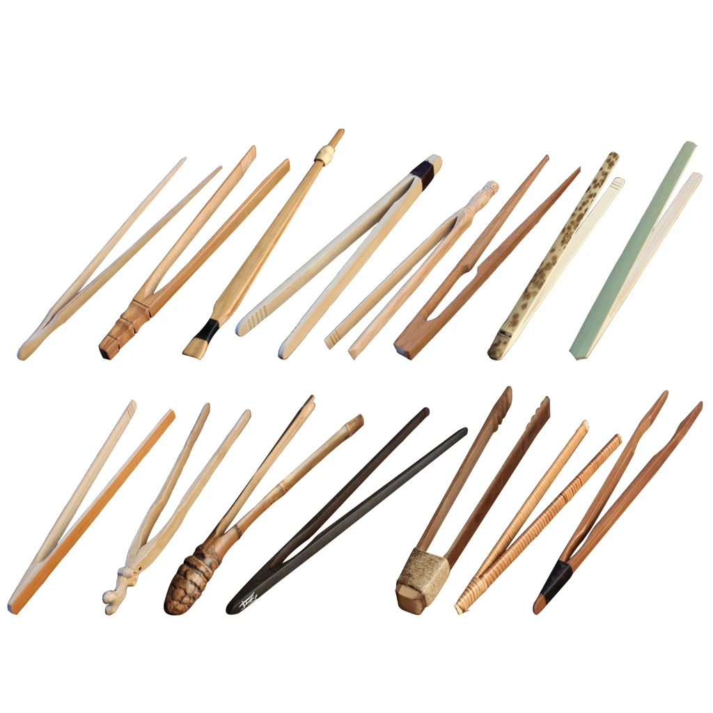 Натуральные щипцы для тостов чайной церемонии длина 18 см