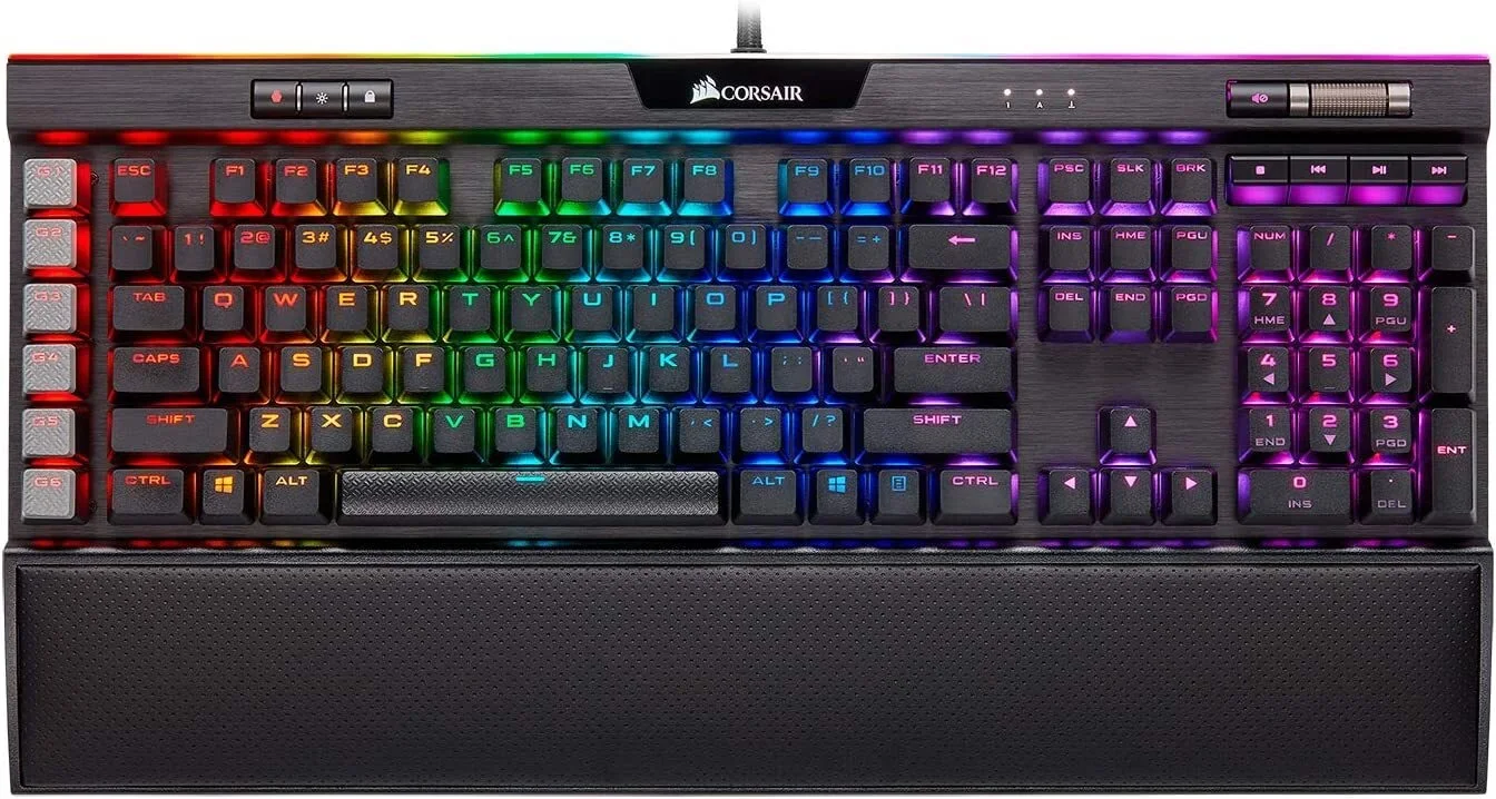 

Corsair K95 RGB Platinum XT Mechanical Gaming Keyboard, Backlit RGB LED, Cherry MX RGB Blue, Black