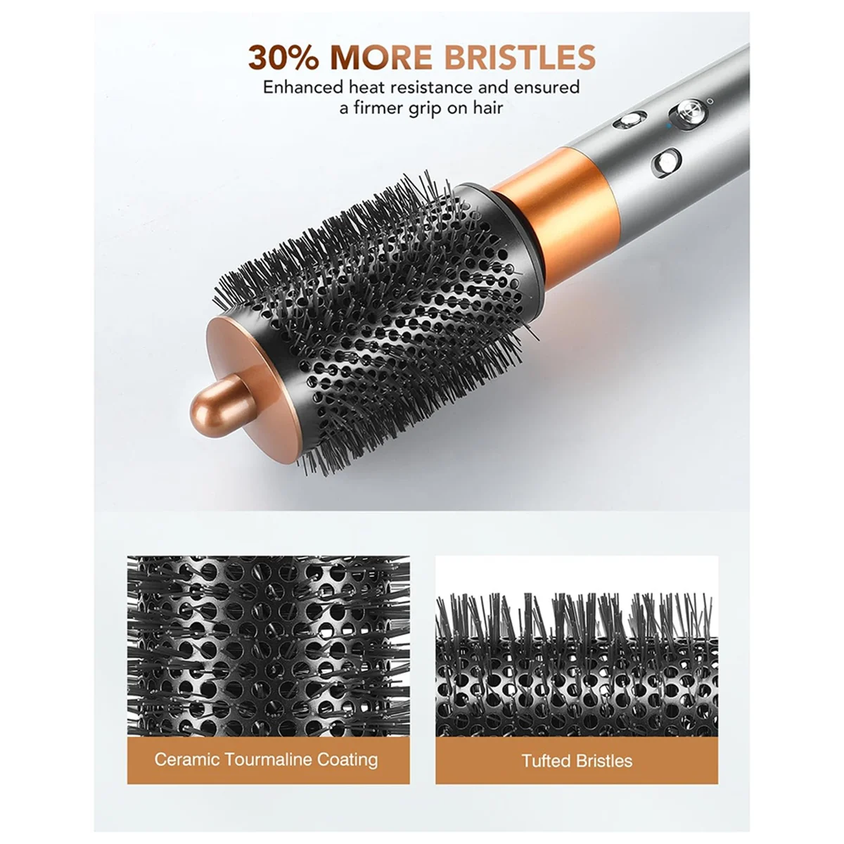 Рассеиватель и большая круглая насадка для объемной щетки совместимая с Dyson Airwrap