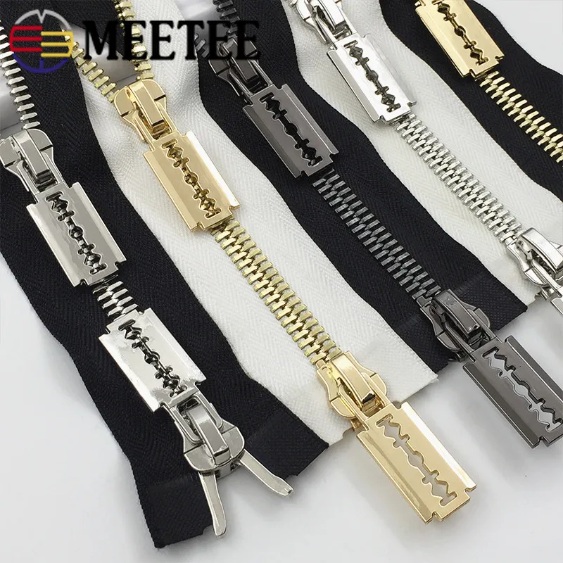 Фото Молния Meetee 10 #, металлическая, двусторонняя, большая, 1 шт., 85/100/120 см №1