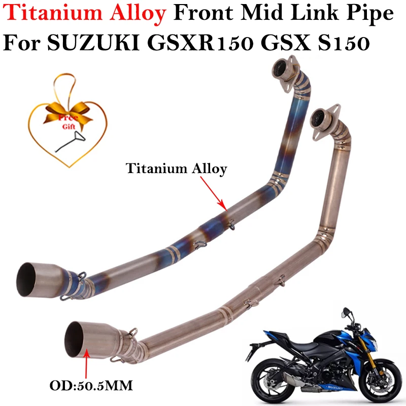 Титановый сплав для SUZUKI GSXR150 GSX S150 GSX150R GSXS150 выхлопная труба мотоцикла