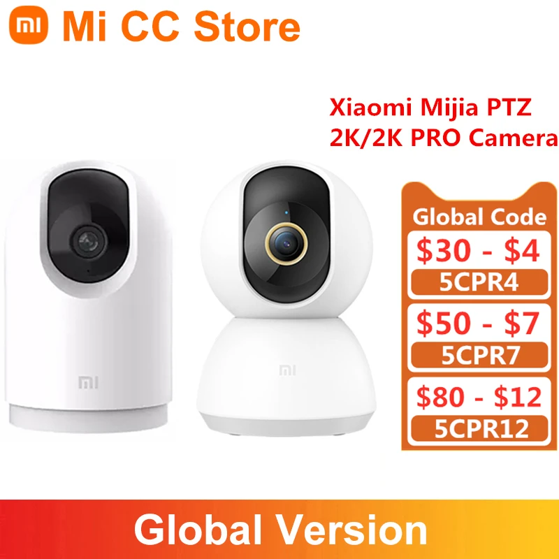 

IP-камера Xiaomi Mijia 2K Pro PTZ, видеоняня, 360 °, 1296p HD, Bluetooth, двухсторонняя, домофон, Домашняя безопасность