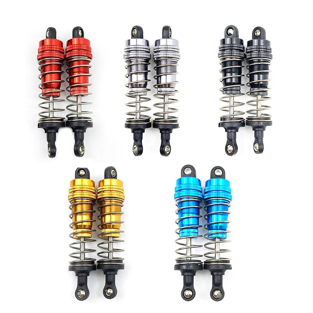 

2 Pcs Aluminum Metal Front&Rear Shock Absorber For 1/14 WLtoy 144001 1316 RC Car Crawler Short Course Truck Upgrad Part