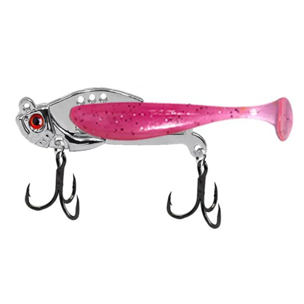 

Long-Range Iron Plate VIB-Lure Bait Groove Hook Lightweight Metal+plastic Hard Treble Hook Iscas Pesca Fishing Accessories