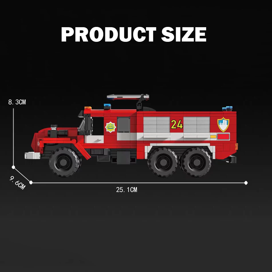 Конструктор пожарная машина JIMITU 472 деталей