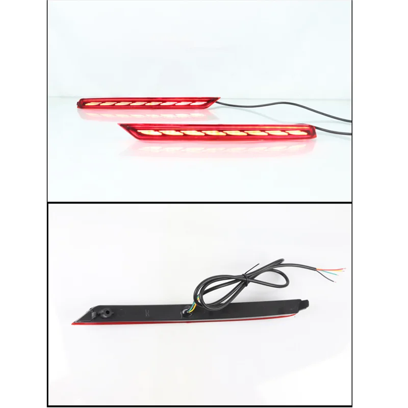 

2Pcs Rear Bumper LED Warning Brake Light for Land Cruiser LC300 2022 Reflector Taillight Turn Signal Running Lamp