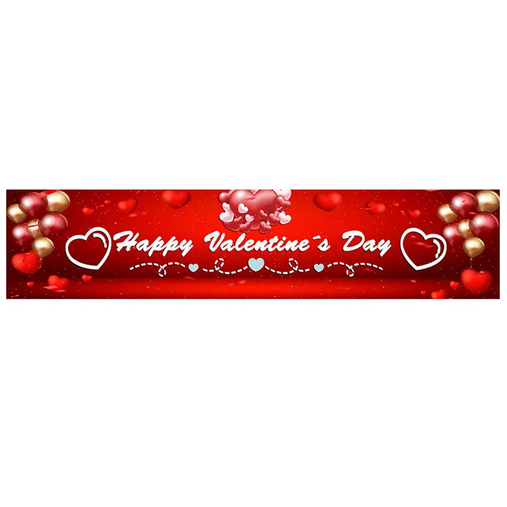 

Banner Valentine Day Party S Decoration Wedding Happy Background Props Decorative Decorations Valentines Love Sign Porch Unique