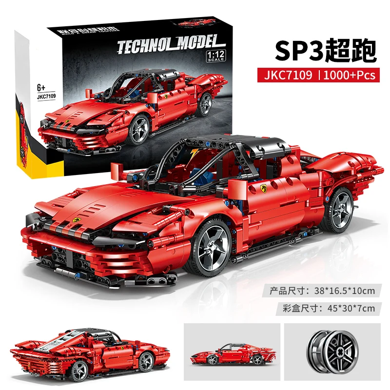 Высокотехнологичные модели спортивного автомобиля Formula One строительные блоки 1000