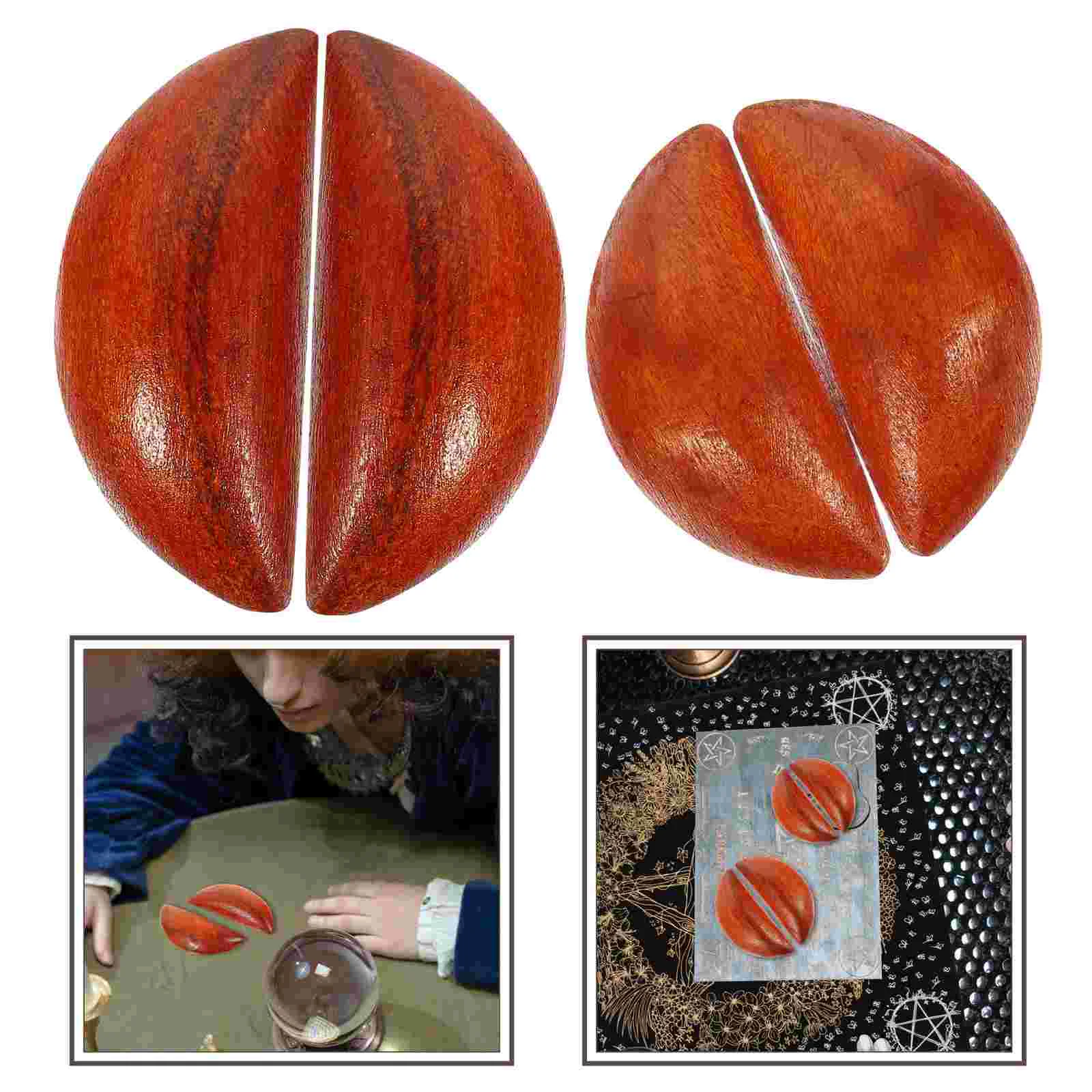 

Divination Chinese Cup Cups Tools Wood Ornament Supplies Fortune Telling Horns Taoist Game Board Wooden Holy Tool Dowsing Tarot