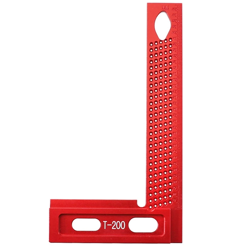 

Woodworking Multifunctional Right-Angle Ruler Aluminum Alloy Ruler L Angle Ruler Hole Ruler Woodworking Tools