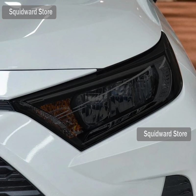 

Car FrontHeadlamps Smoked Black TPU Protective film Anti-scratch Repair film Sticker For Toyota RAV4 2019-On Accessories