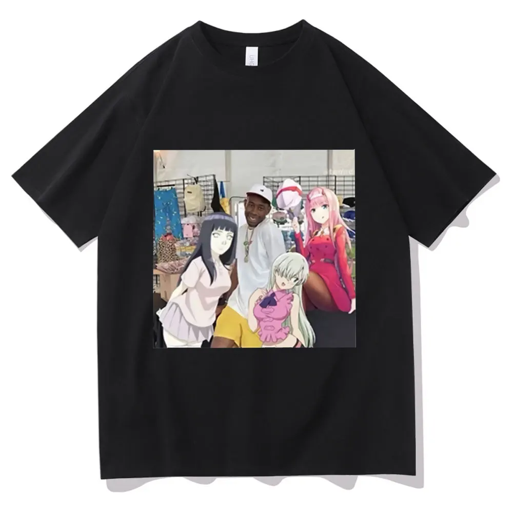 

Golf Wang Igor Tyler The Creator Rapper Hip Hop Music Joint Name Zero Two and Elizabeth Liones T Shirt Men Women Oversized Tees