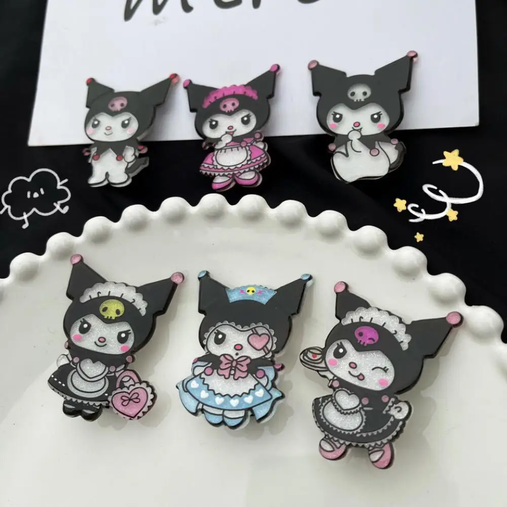 

Kawaii Kuromi Sanrioed аксессуары с мультяшными фотографиями альбом Bb зажим для волос аксессуары для волос Детские игрушки для девочек подарок