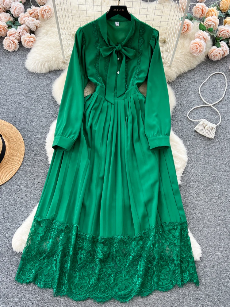 

Женское шифоновое платье-пуловер Aibeautyer, повседневное однотонное облегающее платье трапециевидной формы с круглым вырезом, длиной до середины икры, на весну-лето