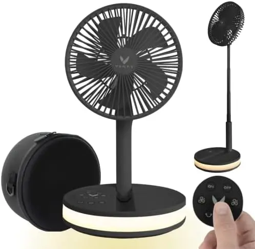 

Portable Fan - Wireless Battery Operated Fan, 48HR Run Time 16000MAH Battery, Oscillating Rechargeable Fan, Remote Control & Air