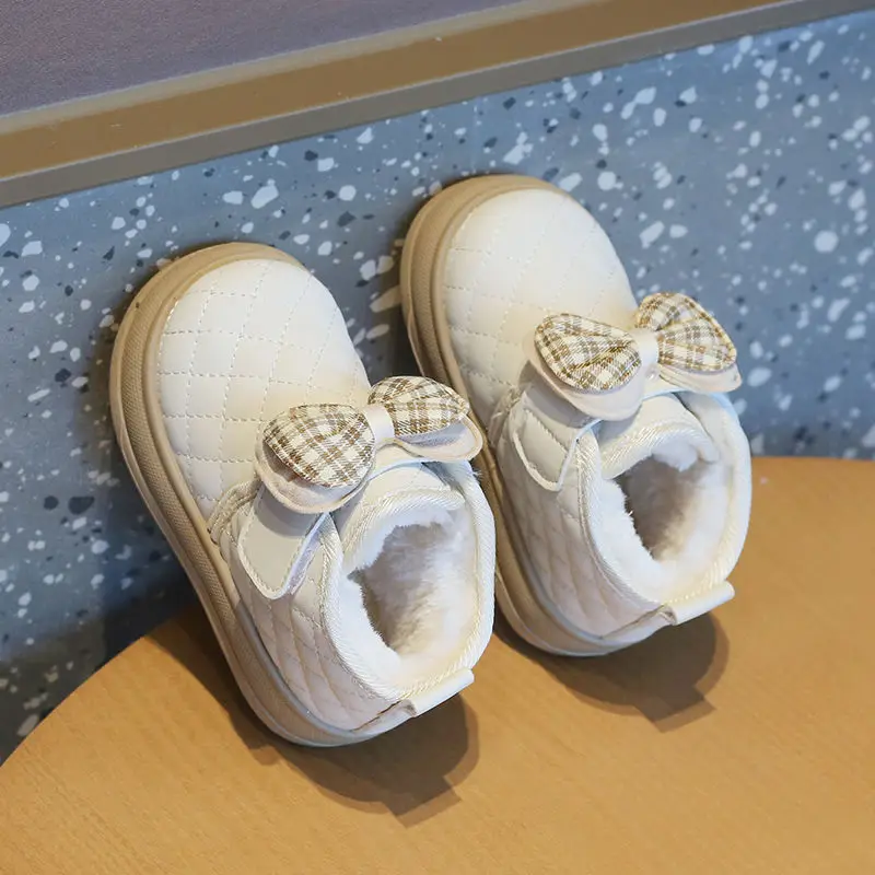 Зимняя детская обувь 2024 Нескользящие Детские зимние Ботинки красивые для