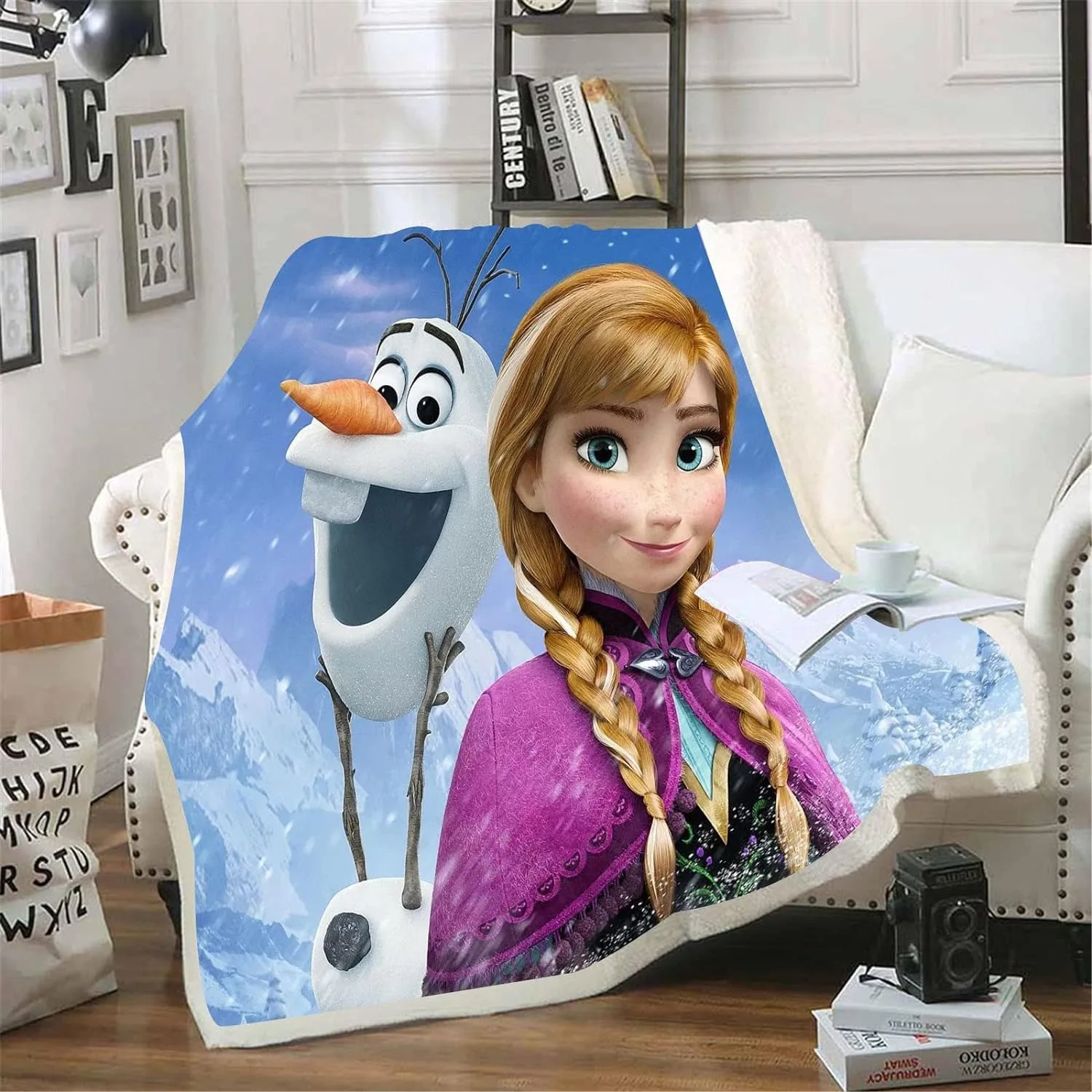 Мягкие теплые одеяла Disney Холодное сердце Эльза и Анна покрывала для кровати