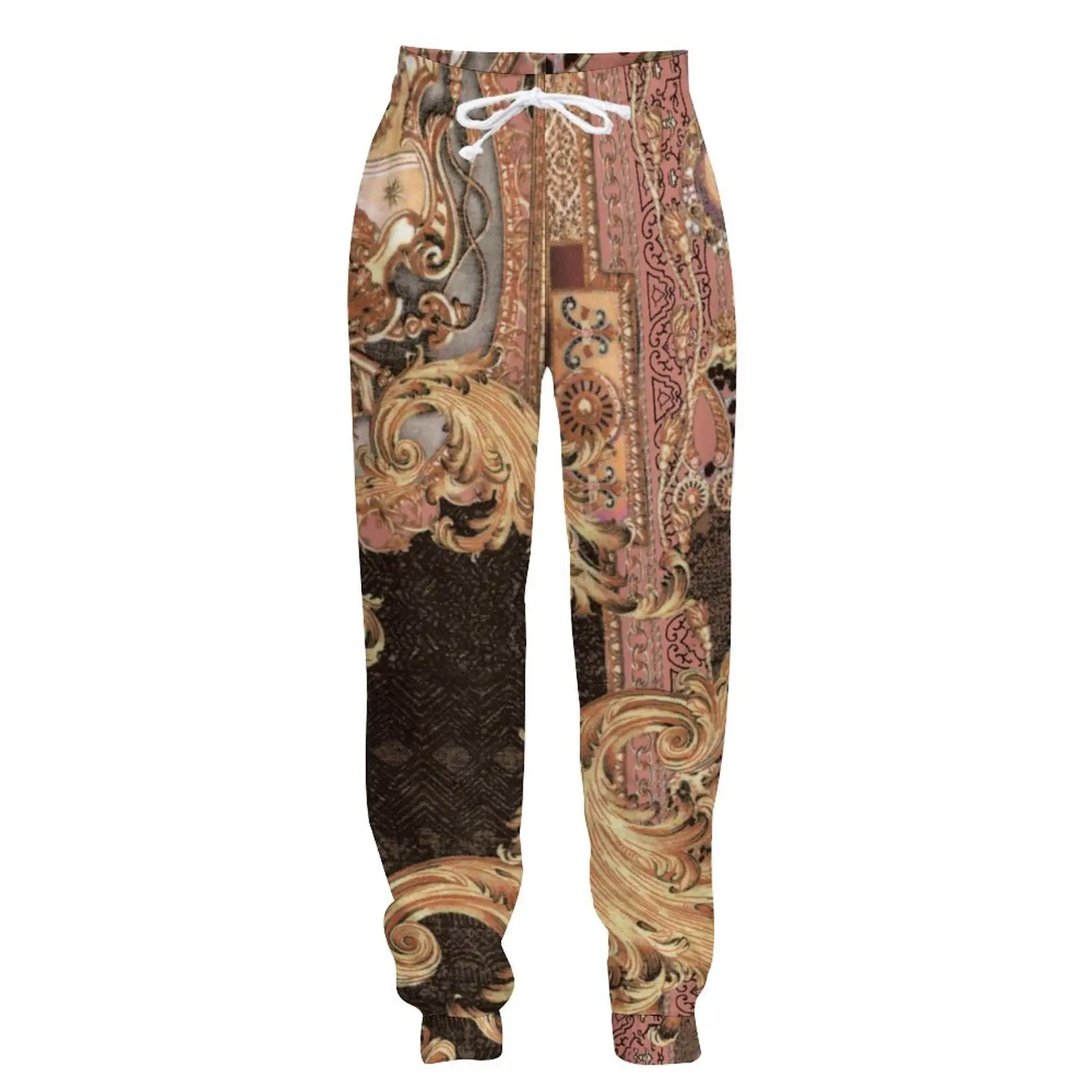 

Jumeast Y2K Jogger Casual Sweatpants Baggy Mens Pants Popular Paisley Patchwork Print Straight Pants For Men Tracksuit Trousers