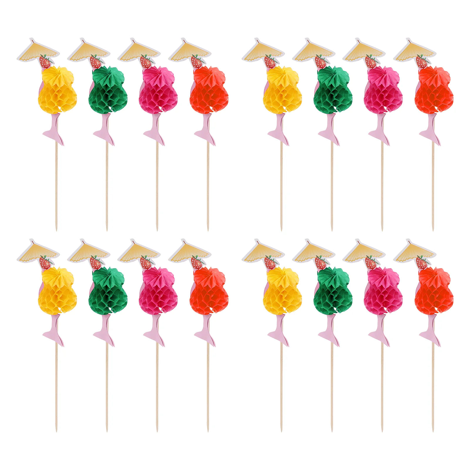 

50pcs Decorative Lovely Premium Fruit Picks Cake Picks Party Supplies Cocktail Picks