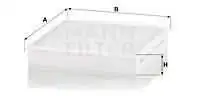 

CU19014 for pollen filter GLE-CLASS V167 18 C167