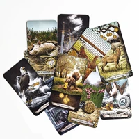 78 sheets full english tarot cards spirits of the animals oracle cards games set party entertainment board games for adult kids