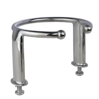 stainless steel anti corrosion open ring marine boat ship yacht water cup holder