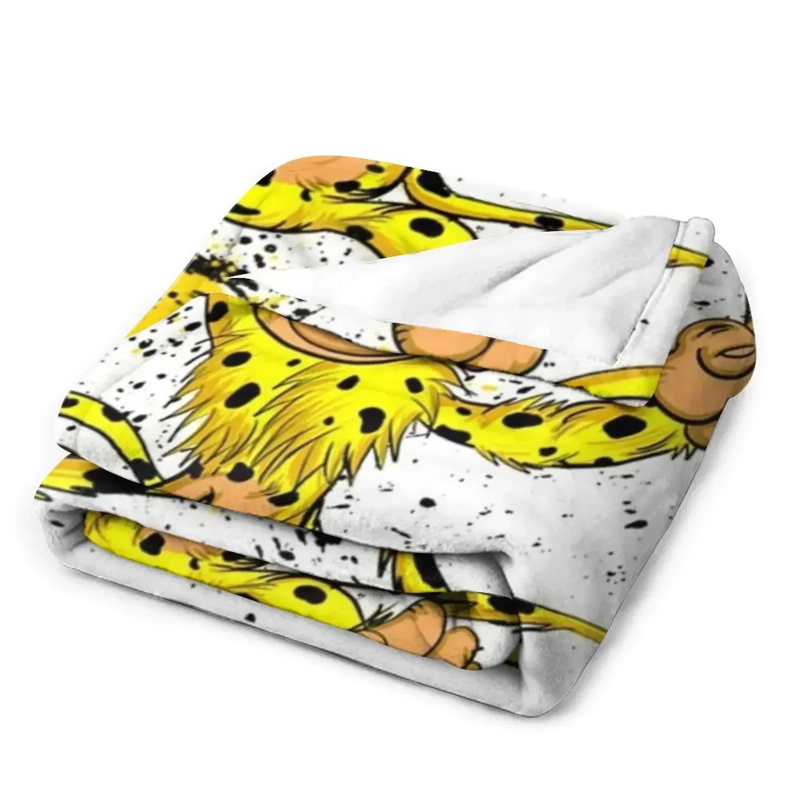 Фото Плед Marsupilami - Houba: Роскошное мягкое одеяло, праздничный подарок для семьи №3