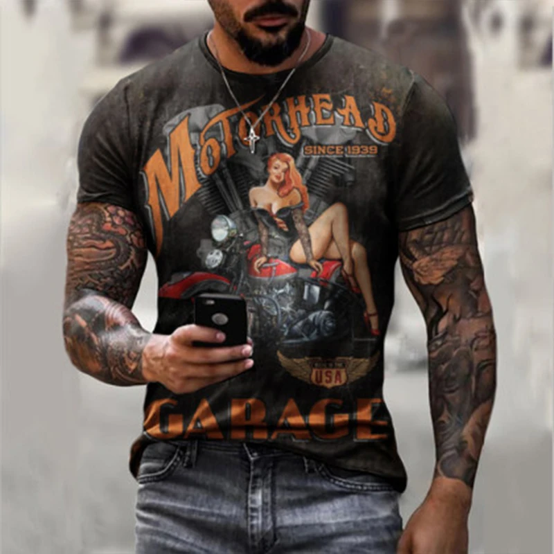 

2021 Hot Sale Men's Hip Hop T-shirt Casual Harajuku T-shirt Summer Short Sleeve Loose Top T-shirt type - 869
